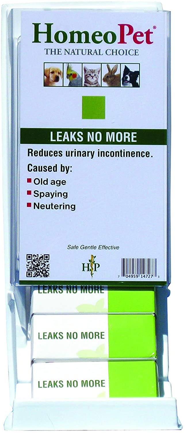 HomeoPet Leaks No More Display Cat and Dog First Aid Care - 15 ml - 6 Count  