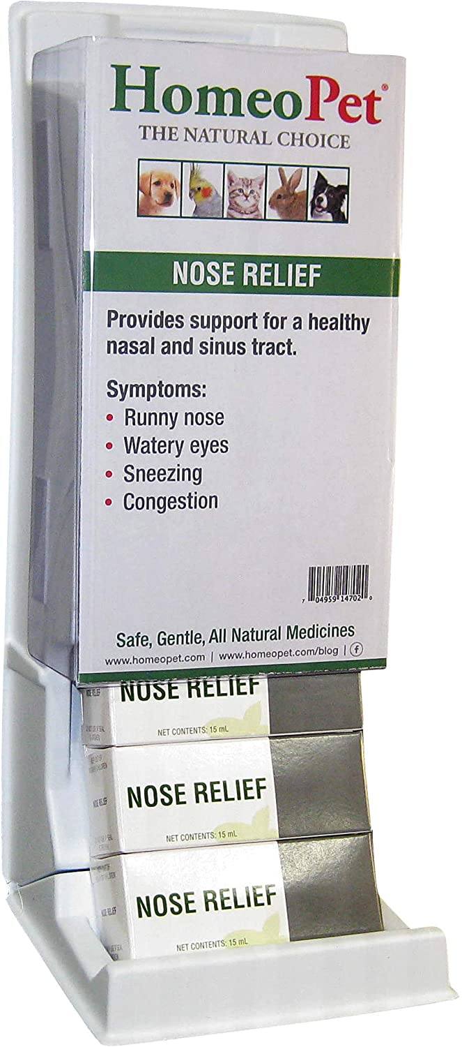 HomeoPet Nose Relief Display Cat and Dog First Aid Care - 15 ml - 6 Count  