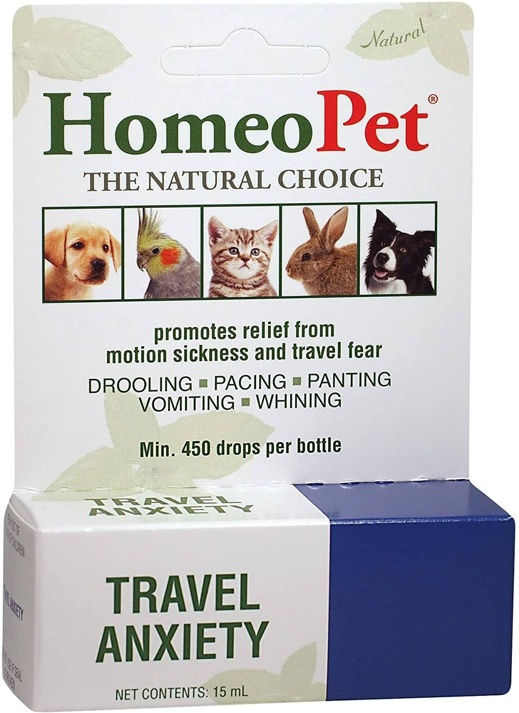 HomeoPet Travel Anxiety Cat and Dog First Aid Care - 15 ml  