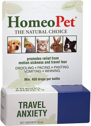 HomeoPet Travel Anxiety Cat and Dog First Aid Care - 15 ml