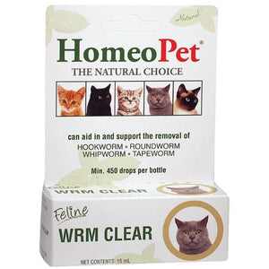 HomeoPet Worm Clear Cat and Dog First Aid Care - 15 ml