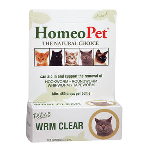 HomeoPet Worm Clear Display Cat and Dog First Aid Care - 15 ml - 6 Count
