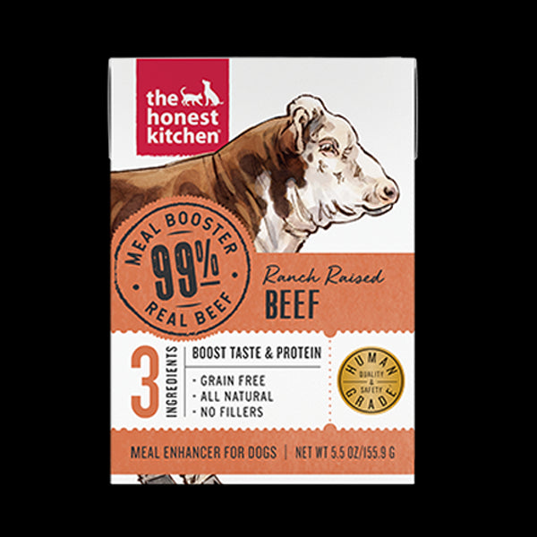 Honest Kitchen Booster Beef Meal Wet Dog Food - 5.5 Oz - Case of 12