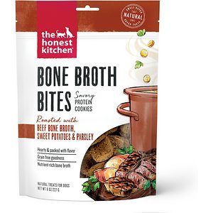 Honest Kitchen Dog Biscuits Bones Broth Bites Beef - 8 Oz