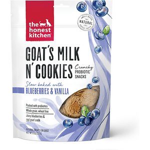 Honest Kitchen Dog Biscuits Goat Milk COOKIES Blueberry- 8 Oz  