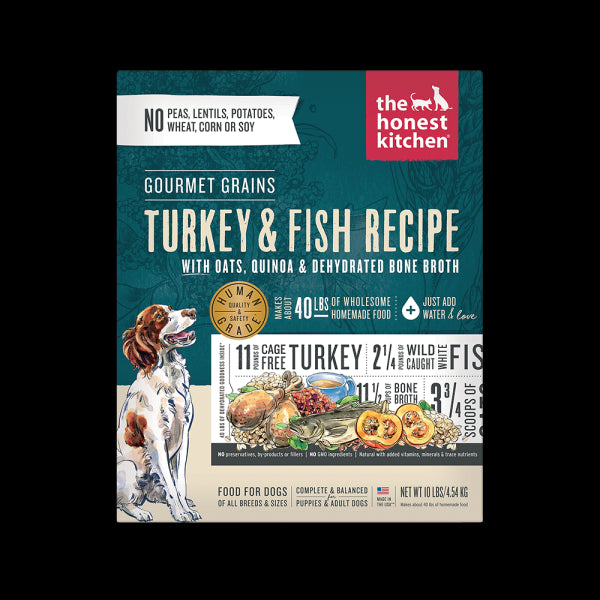 Honest Kitchen Gourmet Grain Turkey Dehydrated Dog Food - 10 lb Box  