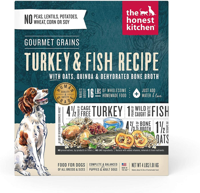Honest Kitchen Gourmet Grain Turkey Dehydrated Dog Food - 4 lb Box