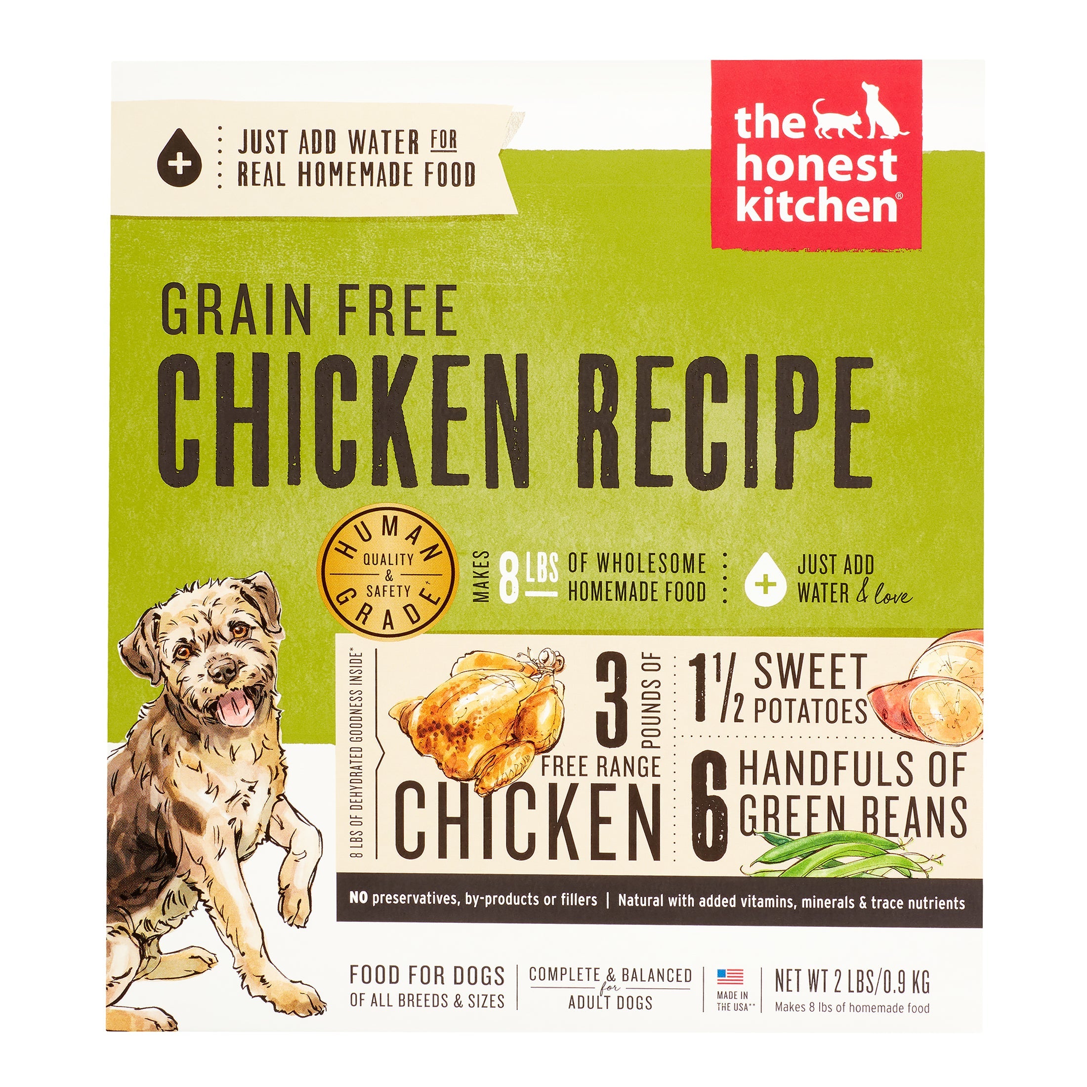 Honest Kitchen Grain-Free Chicken Dehydrated Dog Food - 2 lbs BOX  