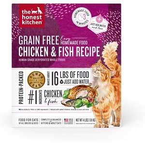 Honest Kitchen Grain-Free Dehydrated Cat Food Chicken Whitefish - 4 lbs