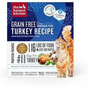 Honest Kitchen Grain-Free Dehydrated Cat Food Turkey - 4 lbs