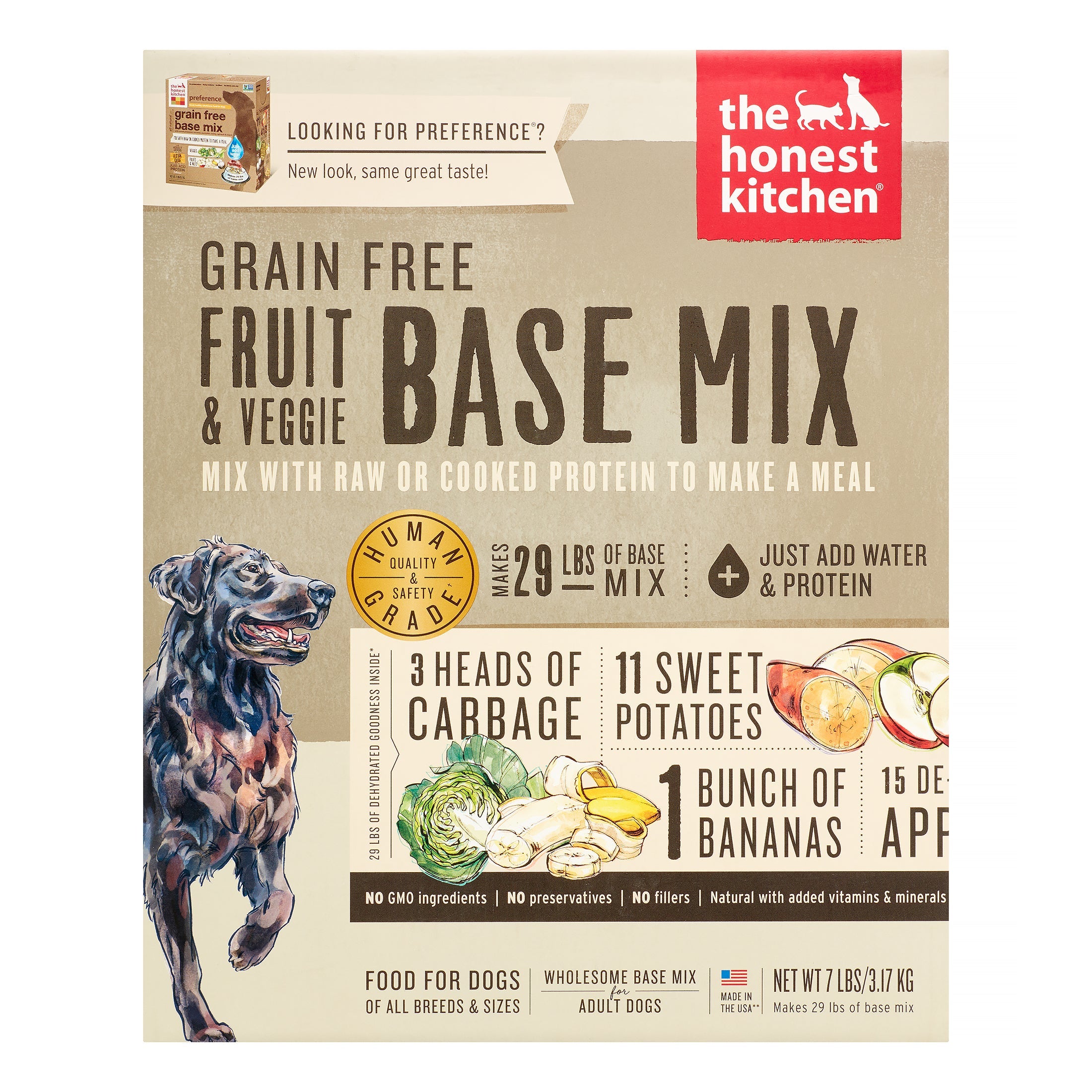 Honest Kitchen Grain-Free Fruit Vegetables Dehydrated Dog Food - 7 lb Box  