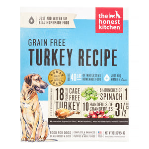 Honest Kitchen Grain-Free Turkey Dehydrated Dog Food - 10 lb Box
