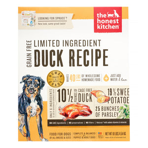 Honest Kitchen Limited Ingredient Diet Grain-Free Duck Dehydrated Dog Food - 10 lb Box