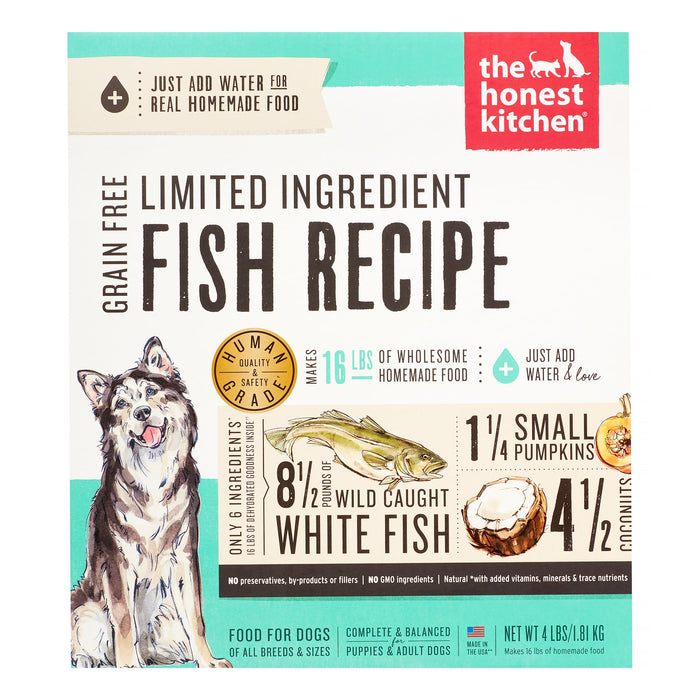 Honest Kitchen Limited Ingredient Diet Grain-Free Fish Dehydrated Dog Food - 4 lb Box