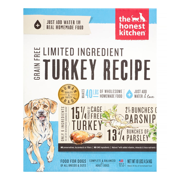 Honest Kitchen Limited Ingredient Diet Grain-Free Turkey Dehydrated Dog Food - 10 lb Box
