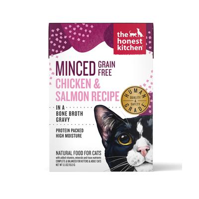 Honest Kitchen Minced Chicken Salmon Wet Cat Food - 5.5 Oz - Case of 12