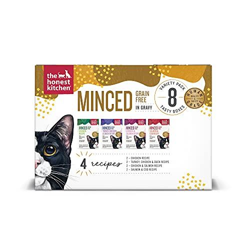 Honest Kitchen Minced Variety Pack Wet Cat Food - 8 Pack - 5.5 Oz - Case of 6  