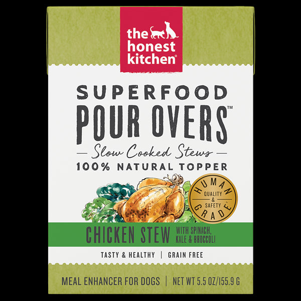 Honest Kitchen Pour Superfood Chicken Wet Dog Food - 5.5 Oz - Case of 12