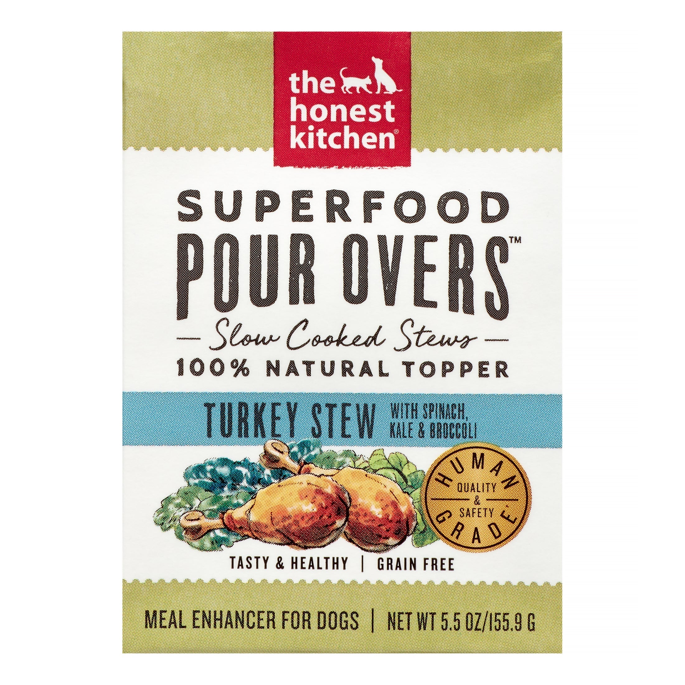 Honest Kitchen Pour Superfood Turkey Wet Dog Food - 5.5 Oz - Case of 12  