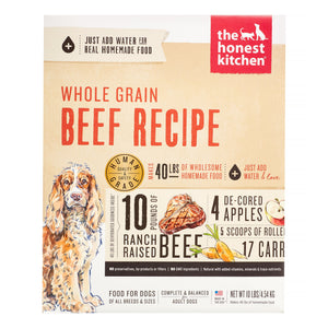 Honest Kitchen Whole Grain Beef Dehydrated Dog Food - 10 lb Box