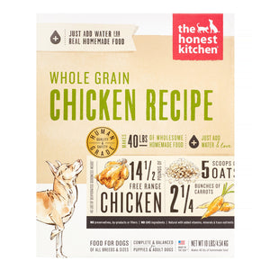 Honest Kitchen Whole Grain Chicken Dehydrated Dog Food - 10 lb Box