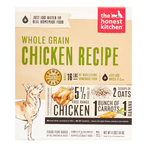 Honest Kitchen Whole Grain Chicken Dehydrated Dog Food - 4 lb Box