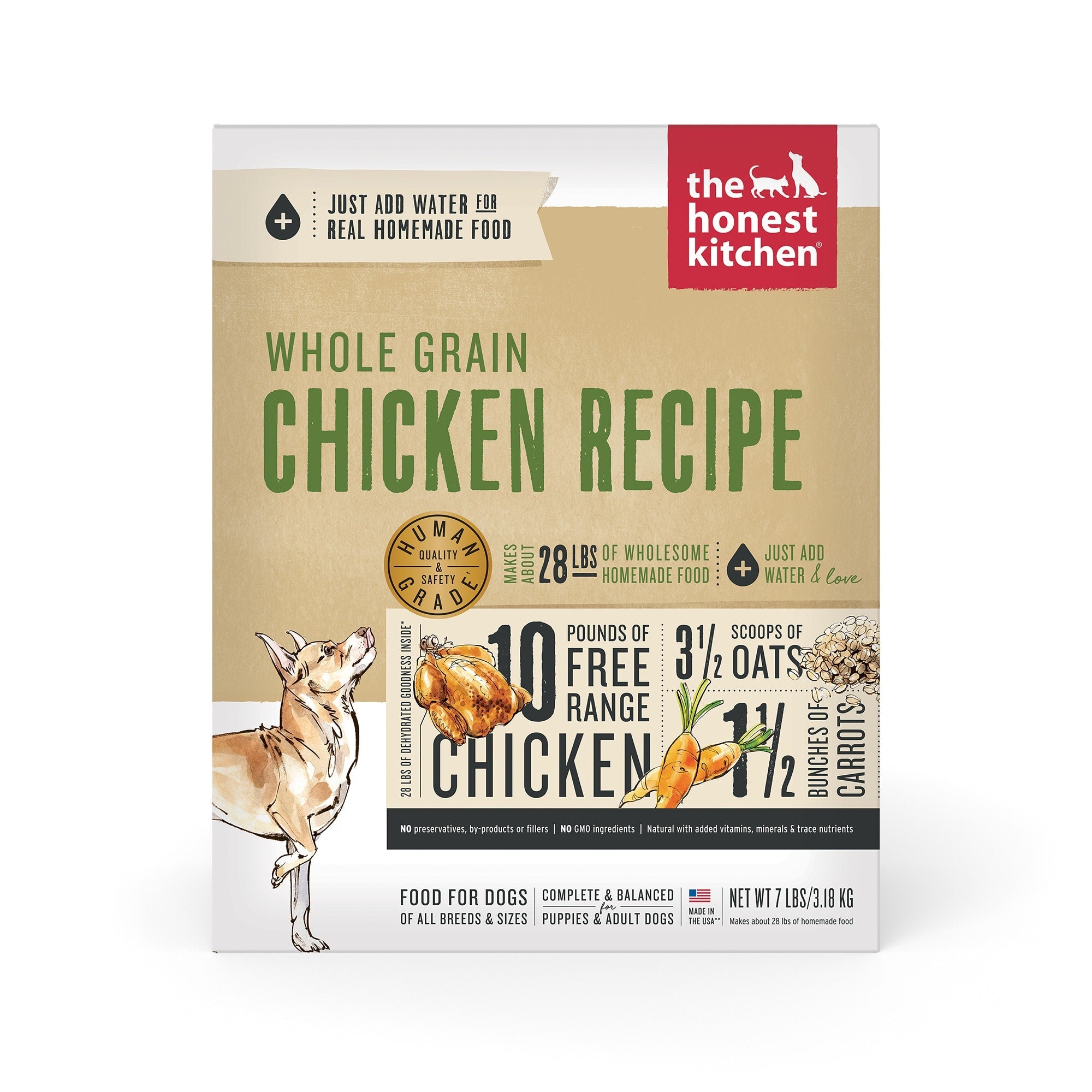 Honest Kitchen Whole Grain Chicken Dehydrated Dog Food - 7 lb Box  