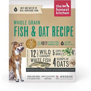 Honest Kitchen Whole Grain Fish Oats Dehydrated Dog Food - 10 lb Box