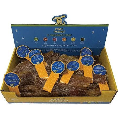 Honey I'm Home Natural Honey Coated Paddywack Buffalo Dog Chews  