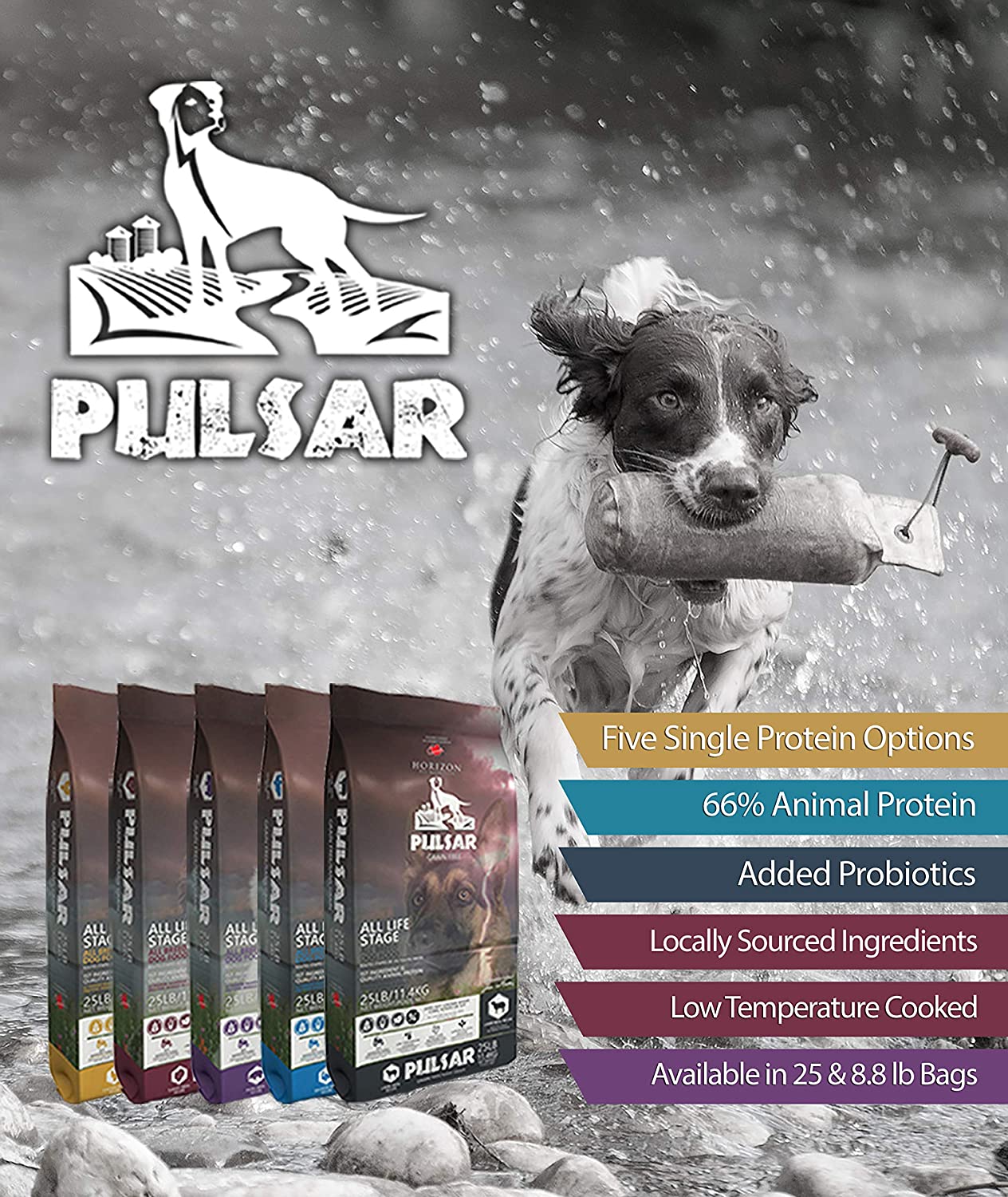 Horizon Pulsar Grain Free Fish Dry Dog Food - 25 lb Bag  