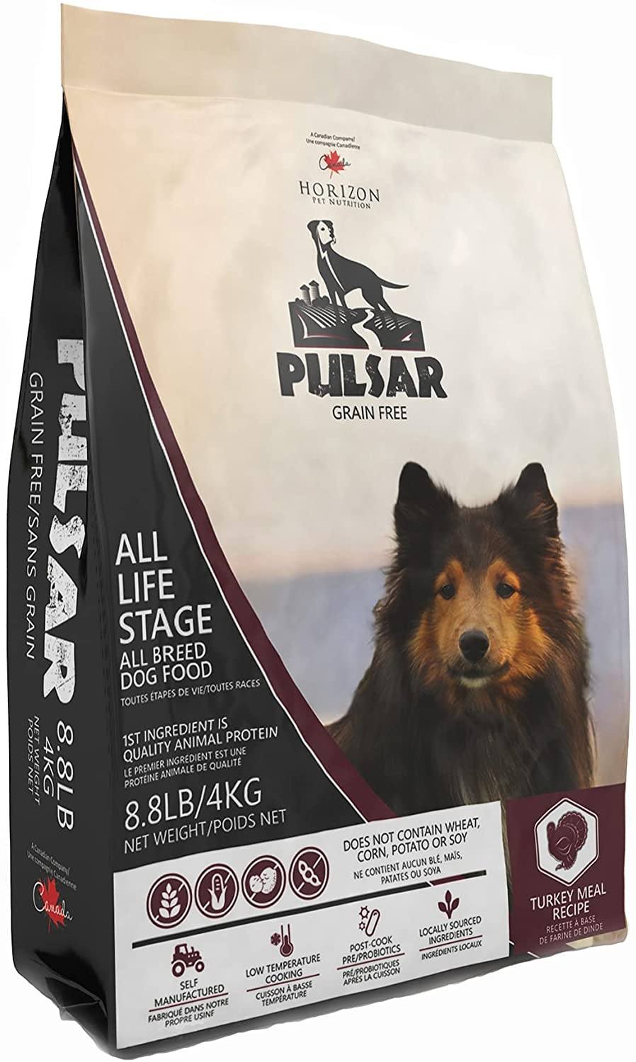 Horizon Pulsar Grain Free Turkey Dry Dog Food - 8.8 lb Bag  