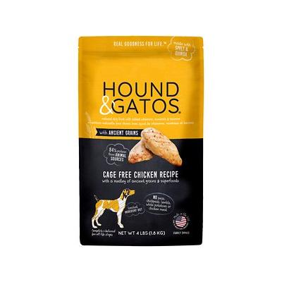 Hound and Gatos Ancient Grain Chicken Dry Dog Food - 4 lbs  
