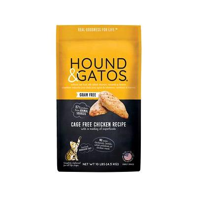 Hound and Gatos Grain-Free Chicken Dry Cat Food - 10 lbs