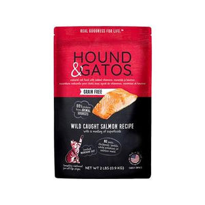 Hound and Gatos Grain-Free Chicken Salmon Dry Cat Food - 2 lbs