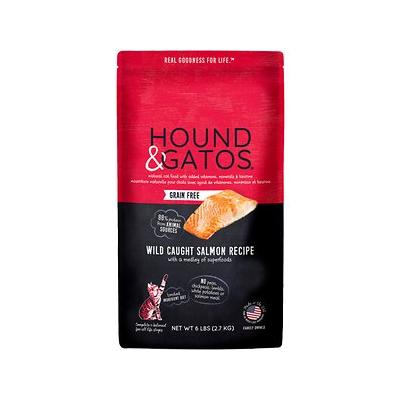 Hound and Gatos Grain-Free Chicken Salmon Dry Cat Food - 6 lbs  