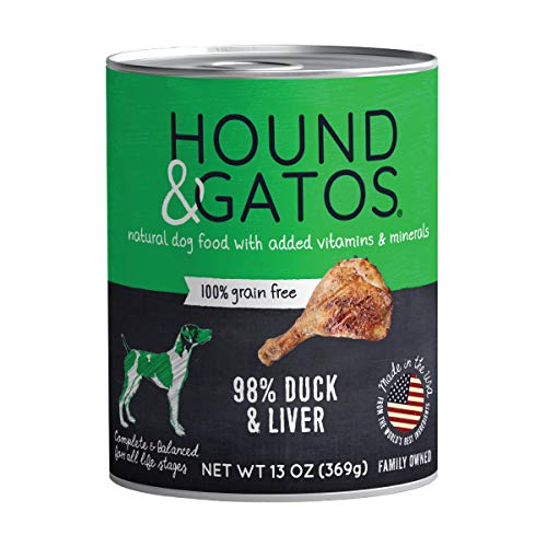 Hound and Gatos Grain-Free Duck Pate Canned Dog Food - 13 Oz - Case of 12  