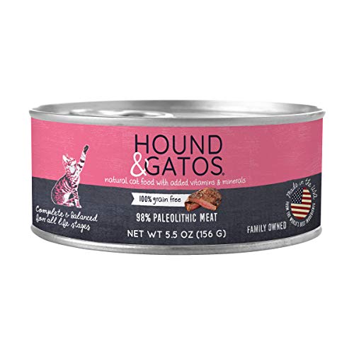 Hound and Gatos Grain-Free Original Paleo Pate Canned Cat Food - 5.5 Oz - Case of  24  