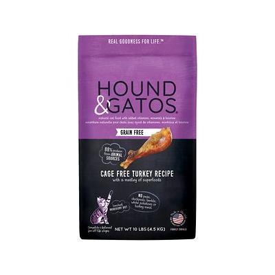 Hound and Gatos Grain-Free Turkey Dry Cat Food - 10 lbs  