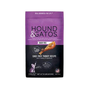 Hound and Gatos Grain-Free Turkey Dry Cat Food - 10 lbs
