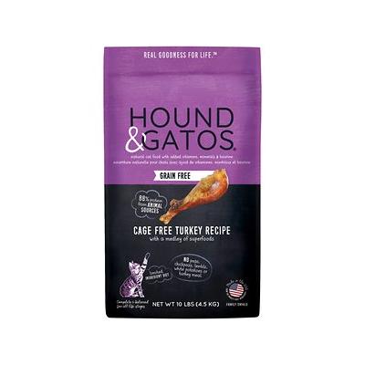 Hound and Gatos Grain-Free Turkey Dry Cat Food - 10 lbs