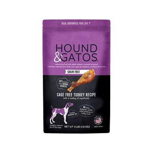Hound and Gatos Grain-Free Turkey Dry Dog Food - 4 lbs