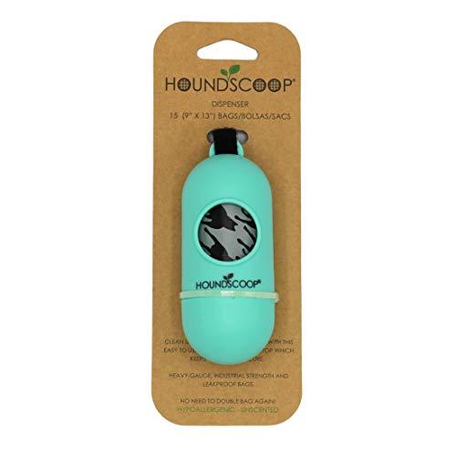 Houndscoop Leash Dispenser with 15 Count Plant Based Compostable Pet Wastebags - 15 Cou...
