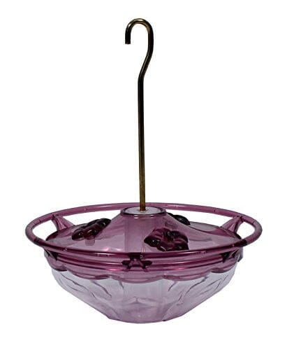 Hummzinger Blossom Hummingbird Feeder - Plum/Clear - 5 Oz Cap  