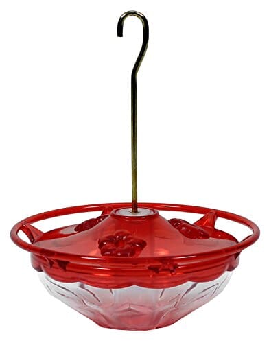 Hummzinger Blossom Hummingbird Feeder - Red/Clear - 4 Oz Cap  