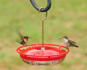 Hummzinger Highview Mini Hummingbird Feeder - Red/Clear - 8 Oz Cap