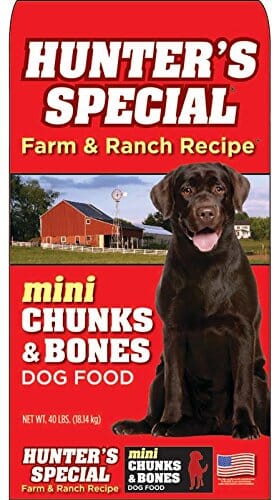 Hunter's Special Farm & Ranch Mini Chunks & Bones Dry Dog Food - 40 Lbs  