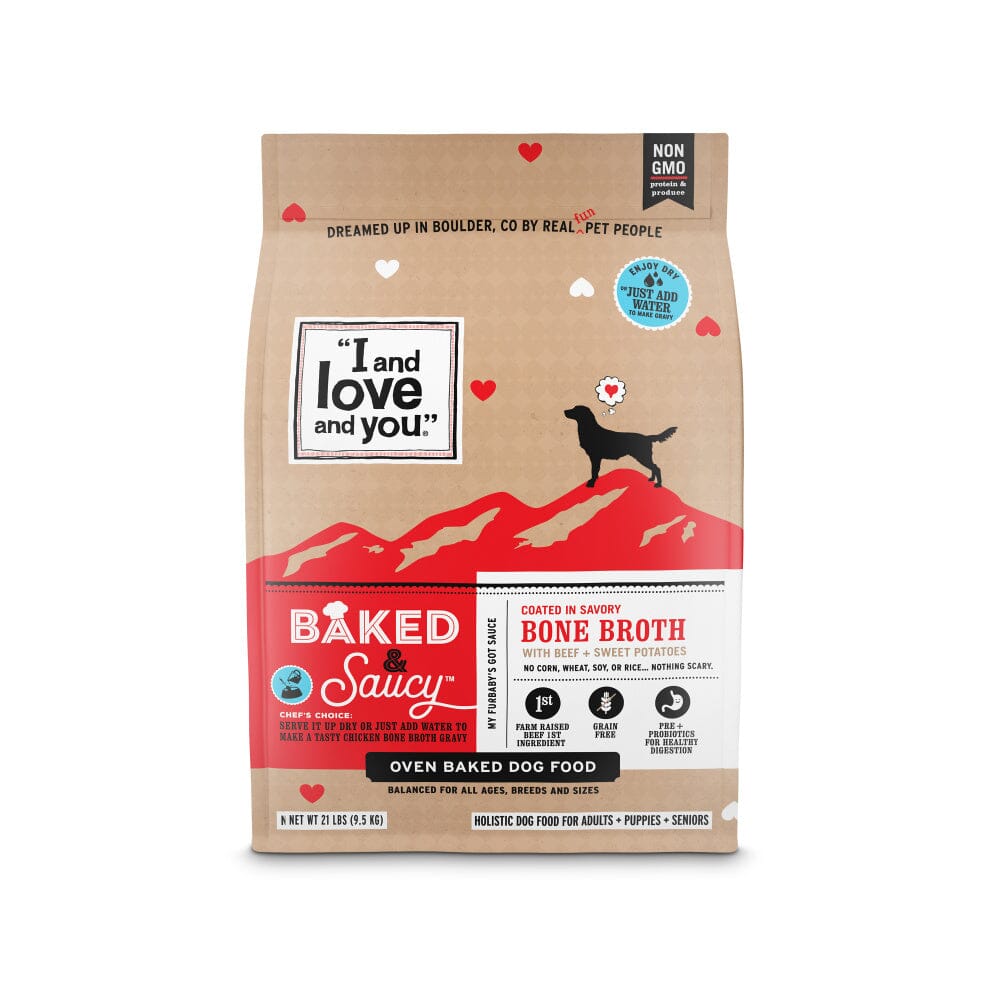 I and Love and You Baked & Saucy Beef & Sweet Potato Dry Dog Food  