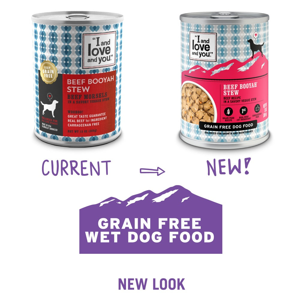 I and Love and You Grain Free Beef Booyah Stew Canned Dog Food  