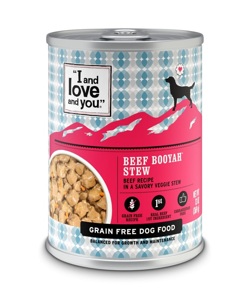I and Love and You Grain Free Beef Booyah Stew Canned Dog Food  