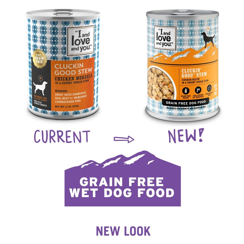 I and Love and You Grain Free Clucking Good Stew Canned Dog Food  